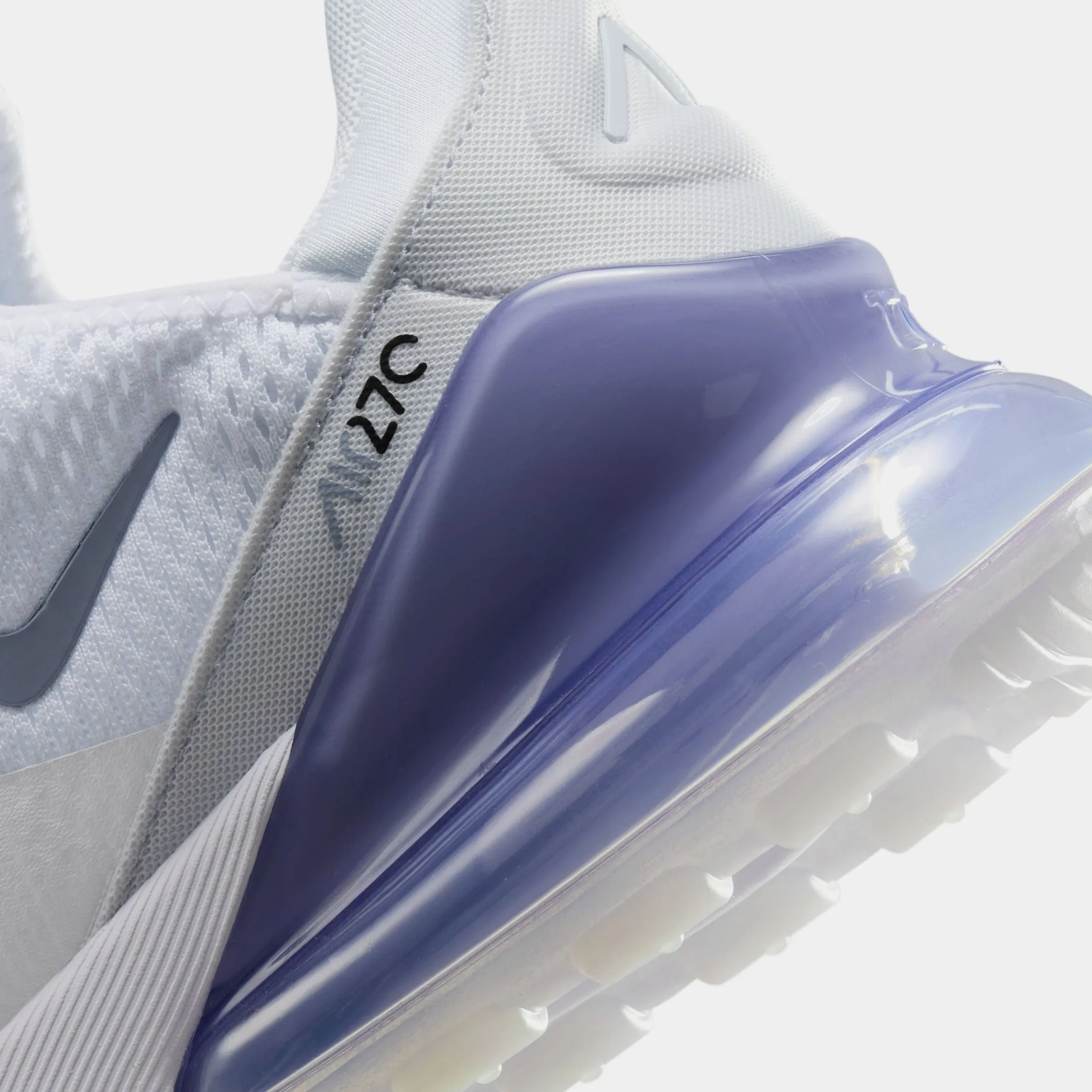 Air Max 270 Blue Whisper Womens Lifestyle Shoes (White/Football Grey/White/Blue Whisper)