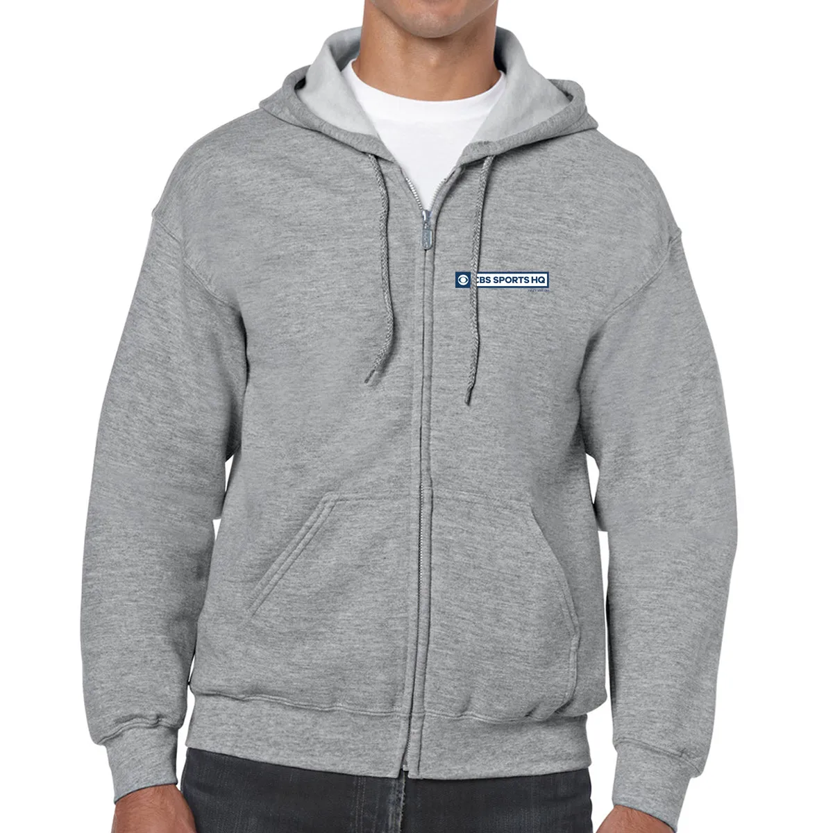 CBS Sports HQ Fleece Zip-Up Hooded Sweatshirt