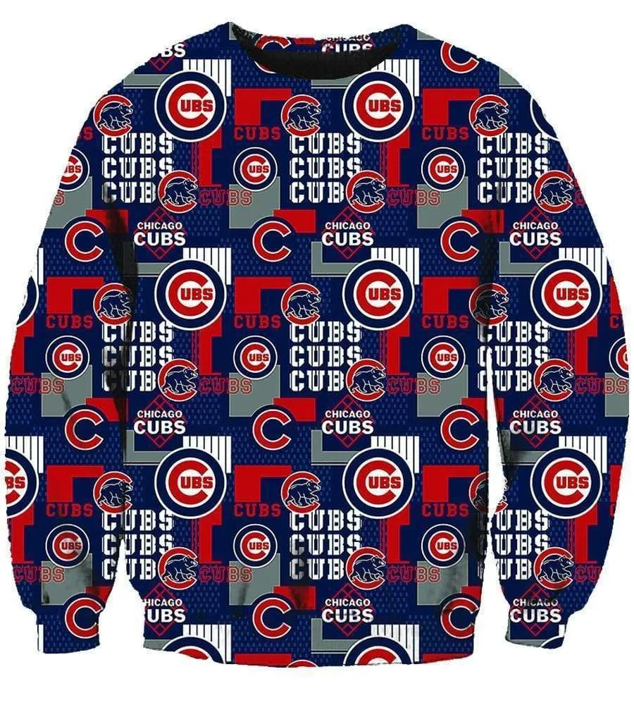 Chicago Cubs Hoodies - Pullover Blue Hoodie