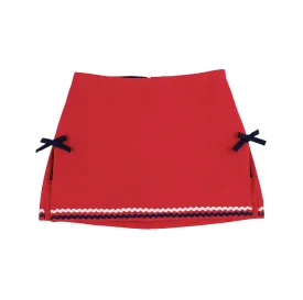 Clays Club Skort Richmond Red Pique/Nantucket Navy/Richmond Red