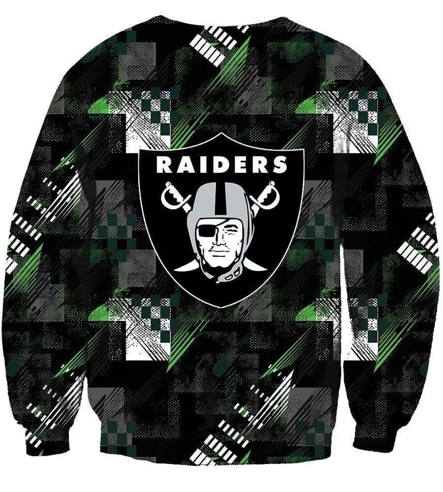 Football Okland Raiders Hoodies - Pullover Sport Football Black Hoodie