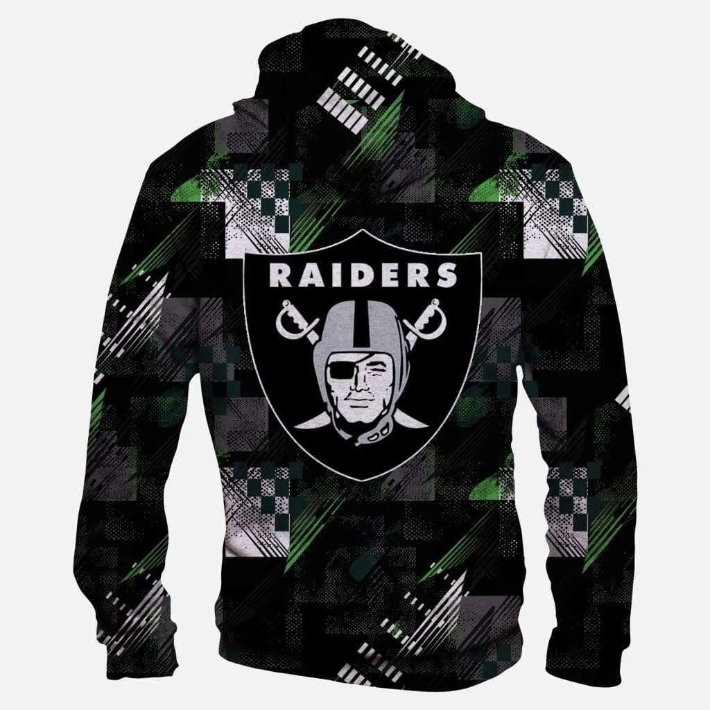 Football Okland Raiders Hoodies - Pullover Sport Football Black Hoodie