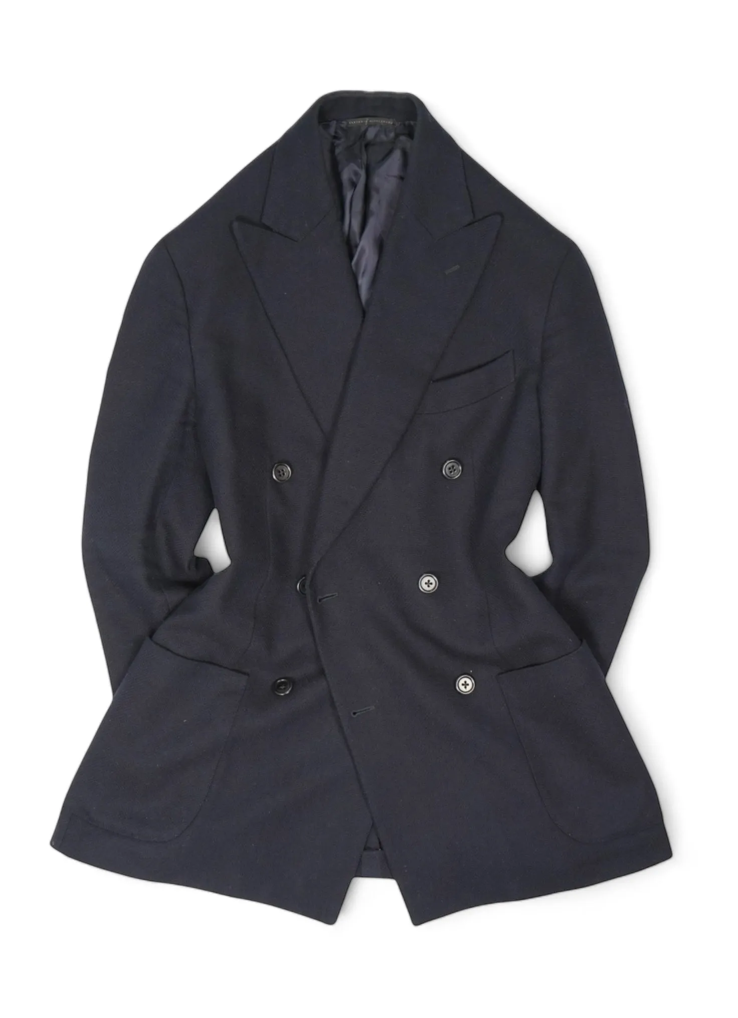 Gabucci - Navy DB. Cotton/Wool Hopsack Sports Jacket 50
