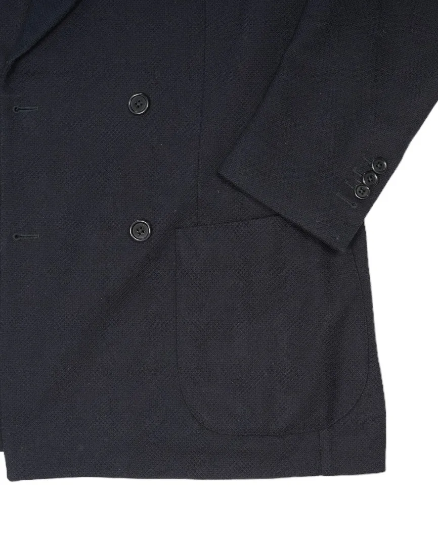 Gabucci - Navy DB. Cotton/Wool Hopsack Sports Jacket 50