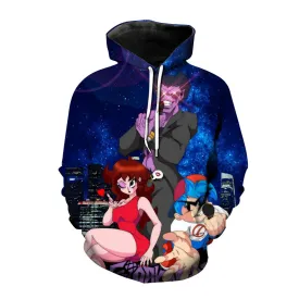Game Friday Night Funkin Print Hoodies Long Sleeve Autumn Spring Casual Sports Sweatshirt