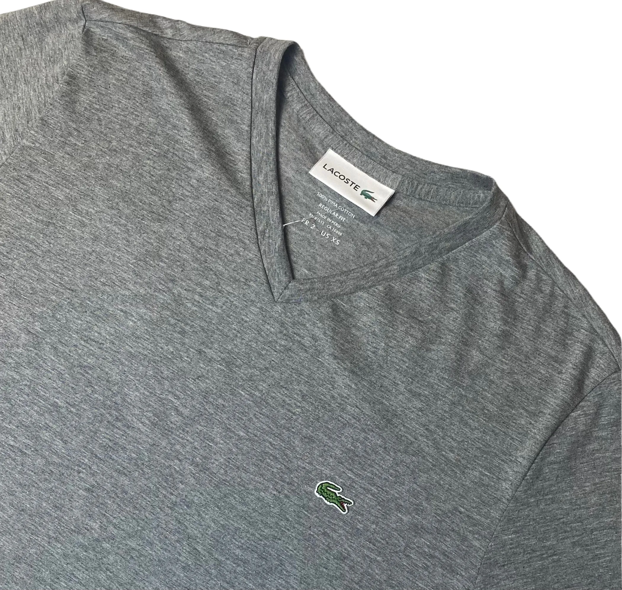 Lacoste Mens V-Neck Pima Cotton T-Shirt - Multiple Colors & Sizes - [TH6710-51]