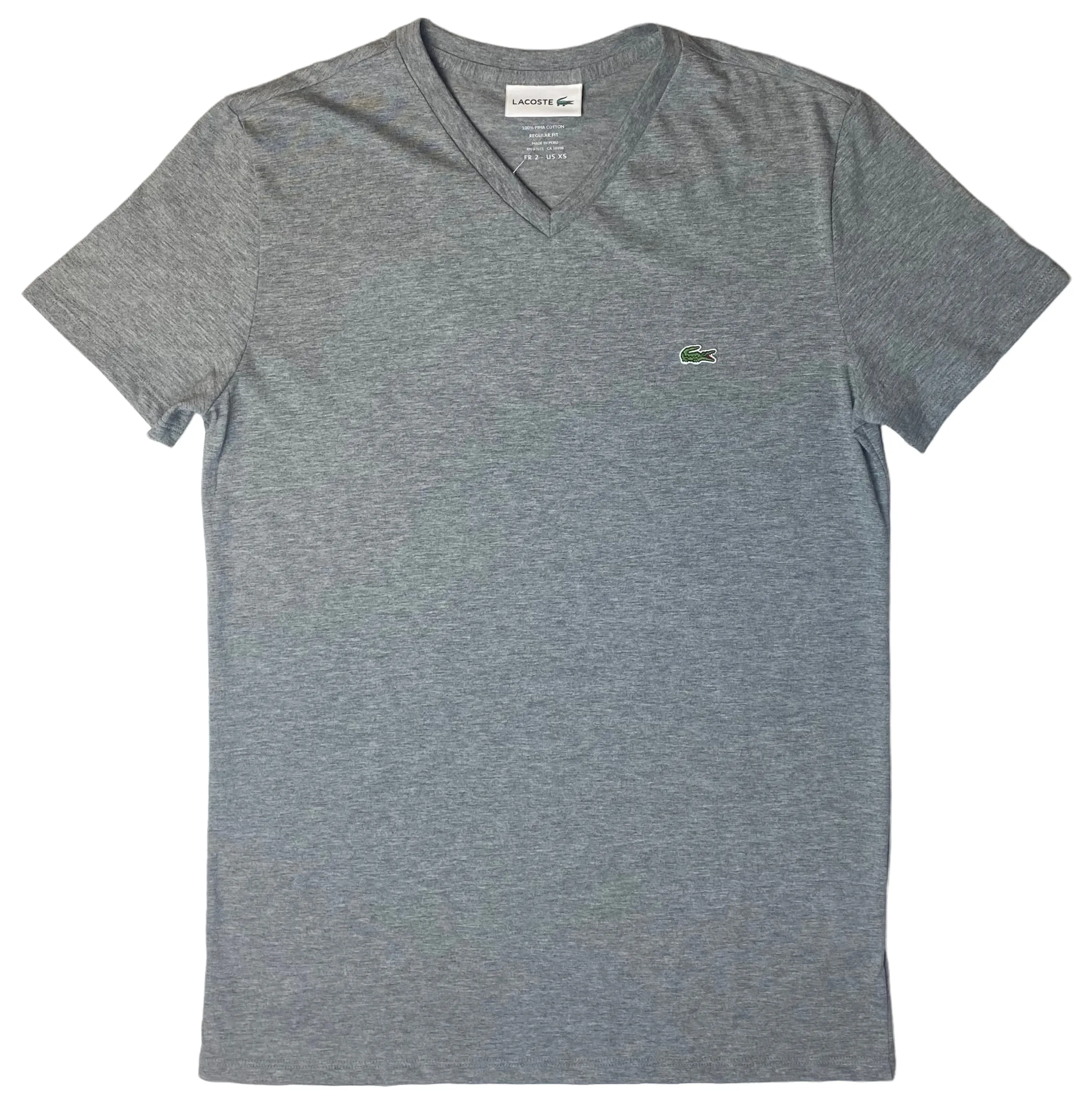 Lacoste Mens V-Neck Pima Cotton T-Shirt - Multiple Colors & Sizes - [TH6710-51]