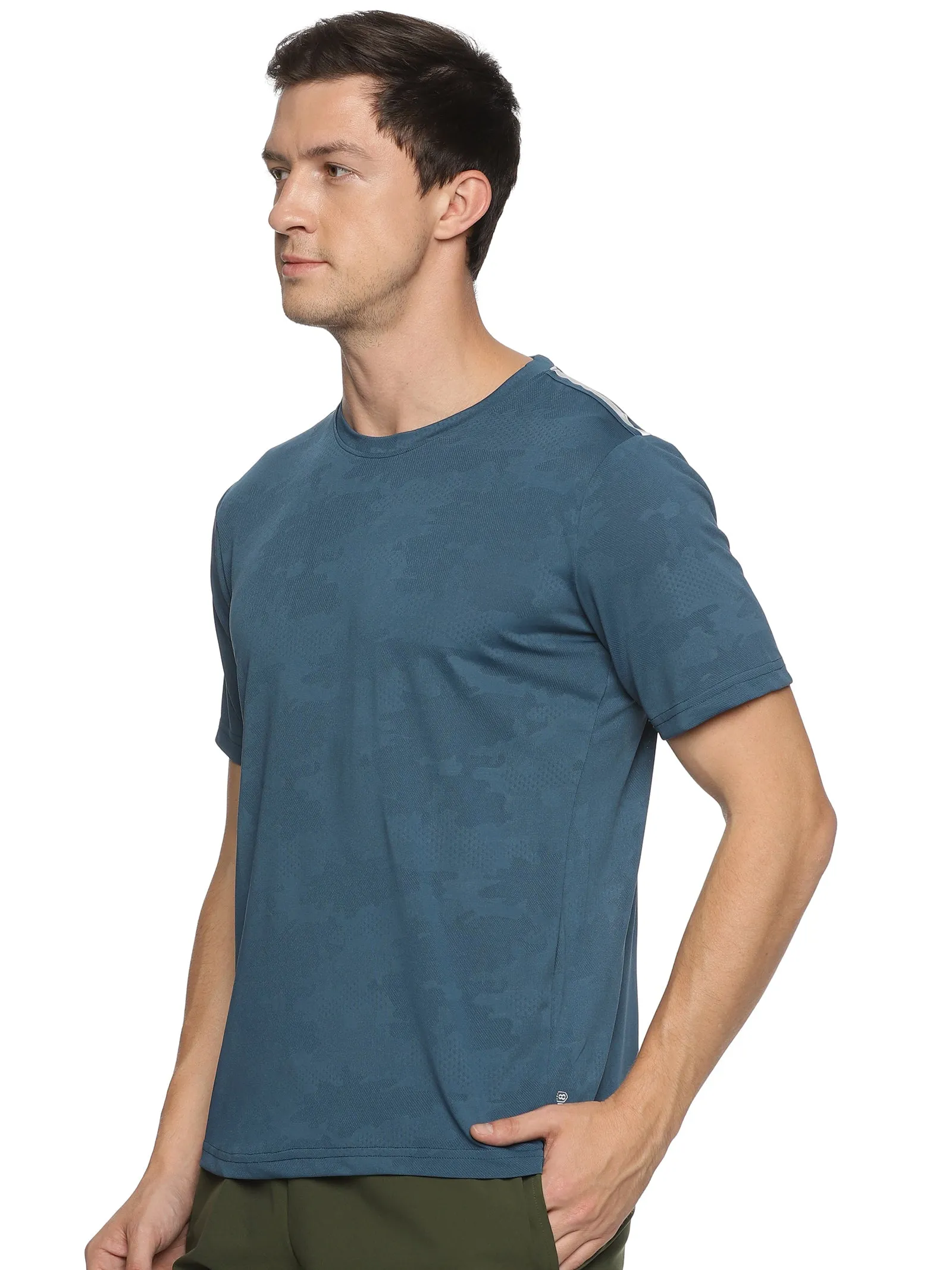 Men  Breathable Jacquard designed Training T-shirt