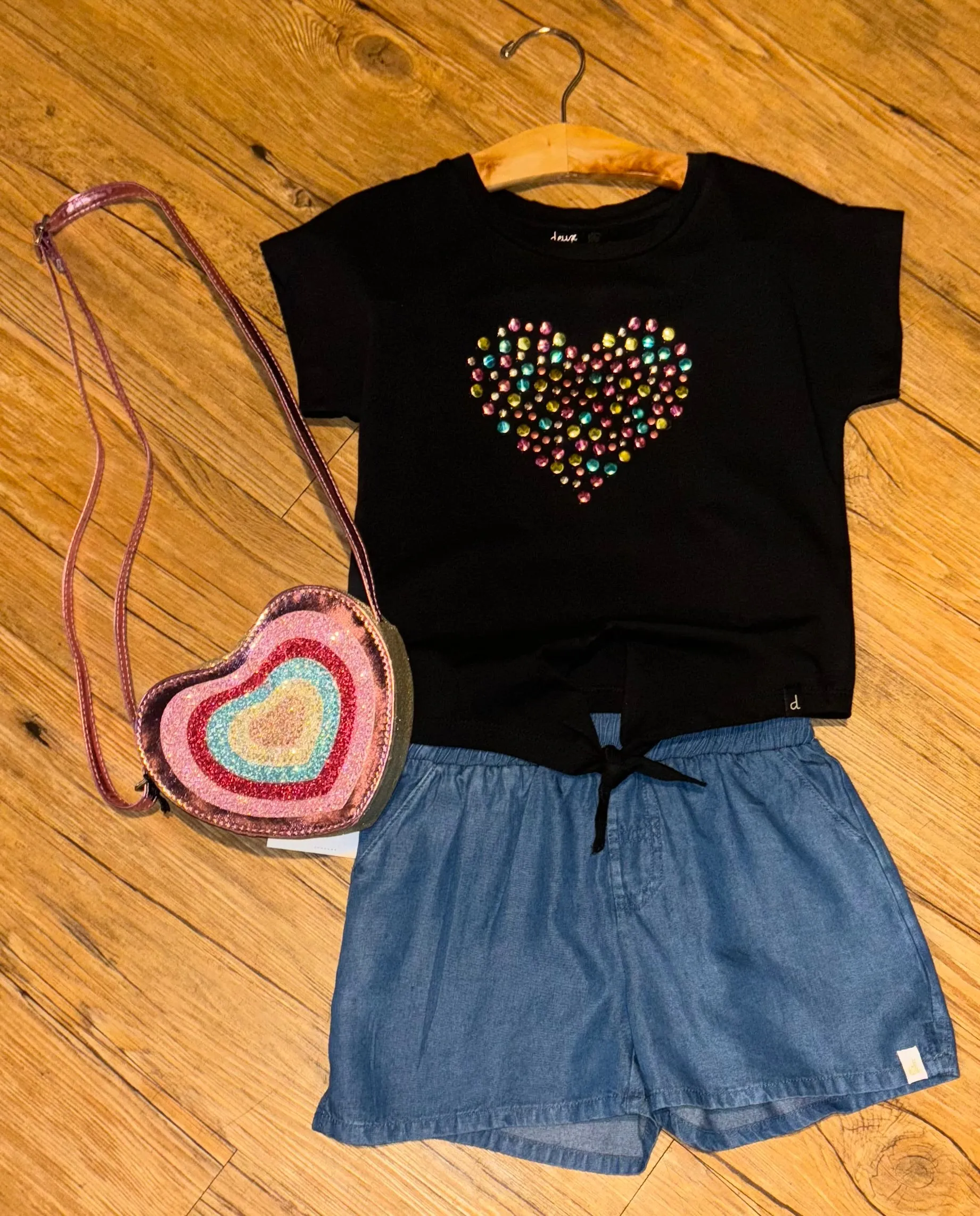 Metallic Heart Tee