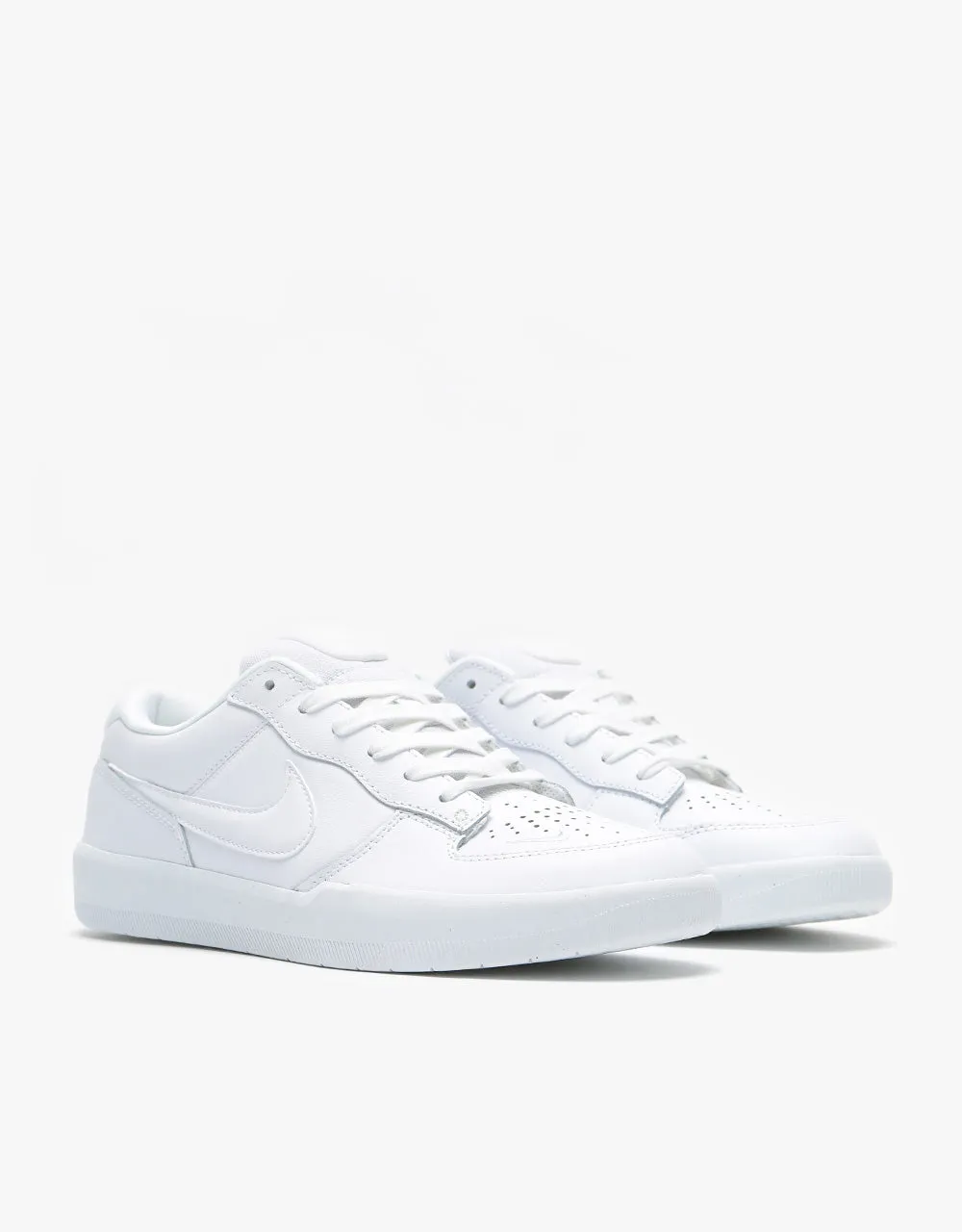 NIKE SB FORCE 58 PREMIUM LEATHER - WHITE/WHITE