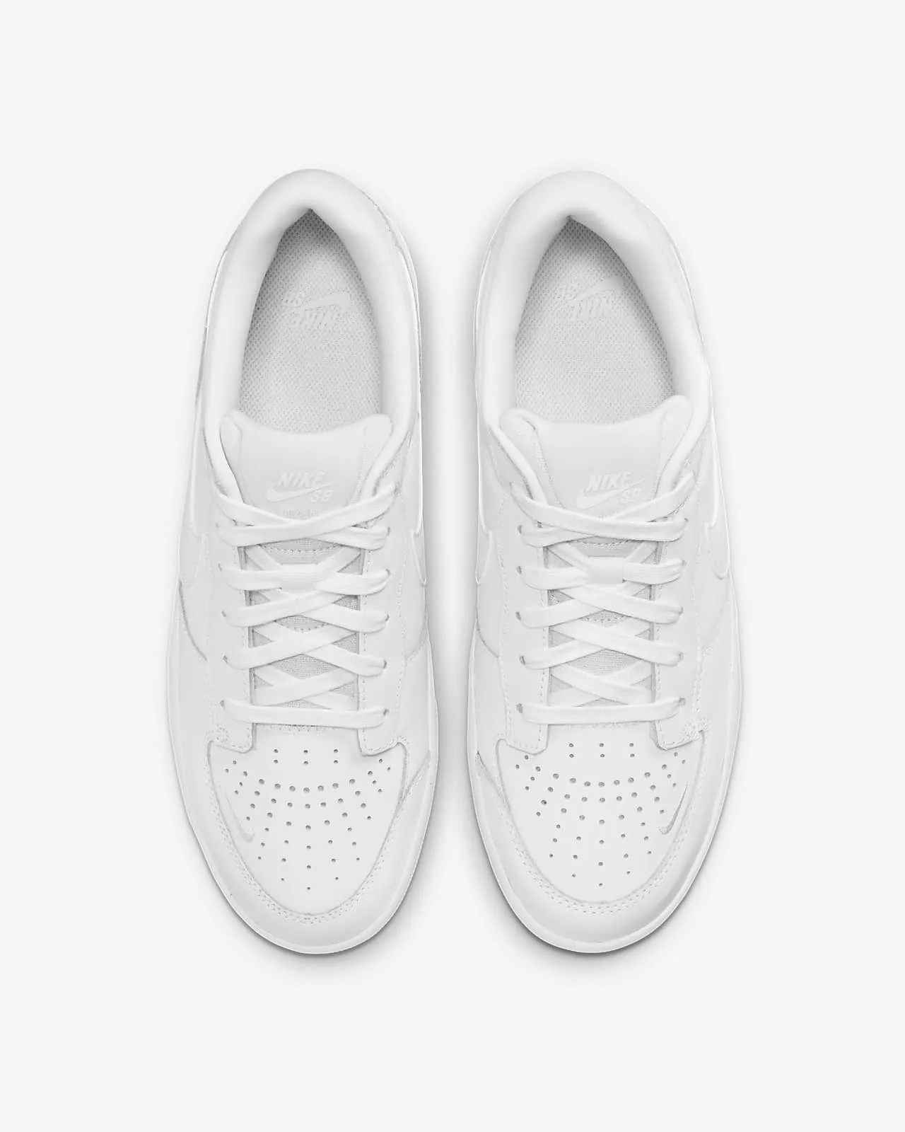 NIKE SB FORCE 58 PREMIUM LEATHER - WHITE/WHITE