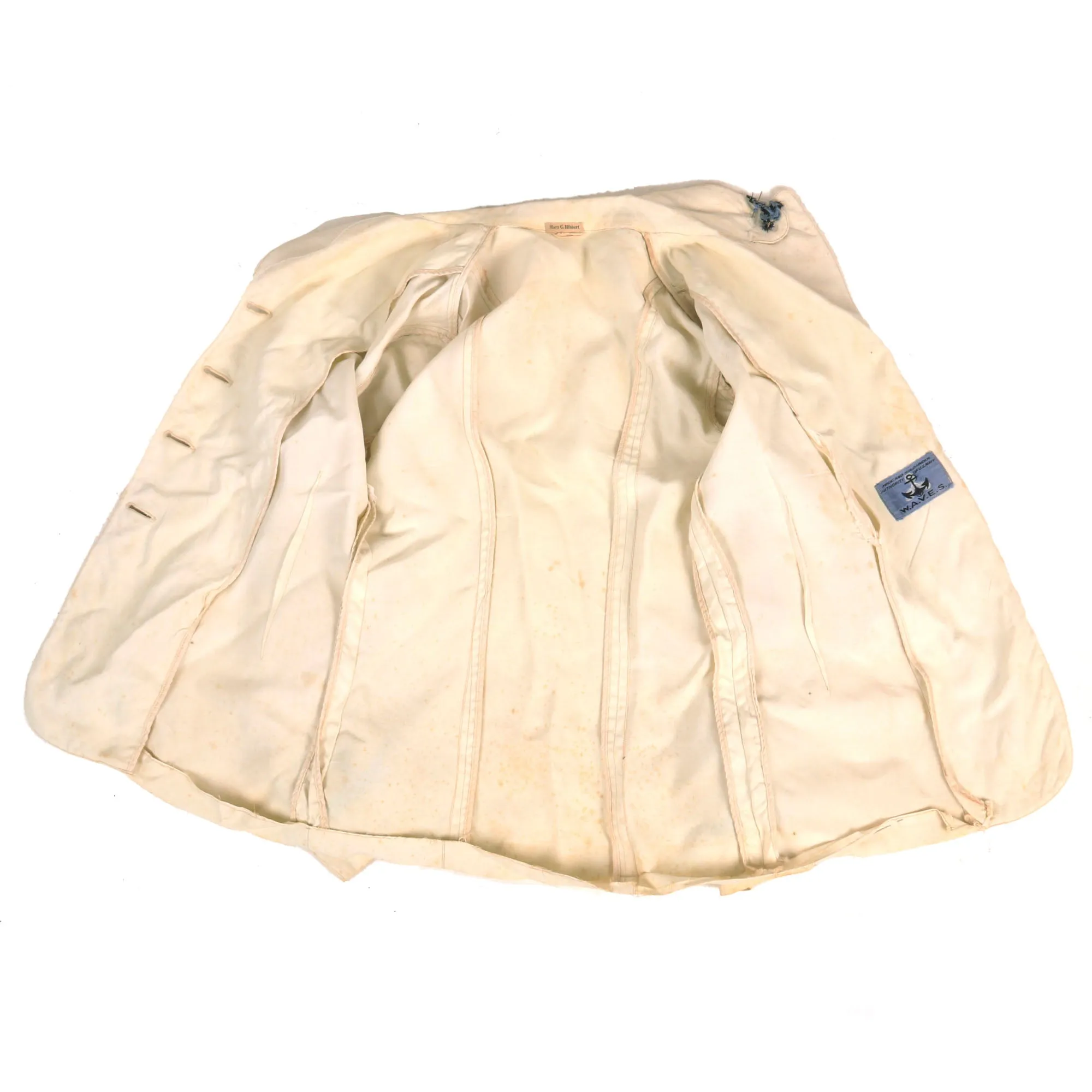 Original U.S. WWII Named W.A.V.E.S. Grouping with Rare Undershirt - Mary C. Hibbert