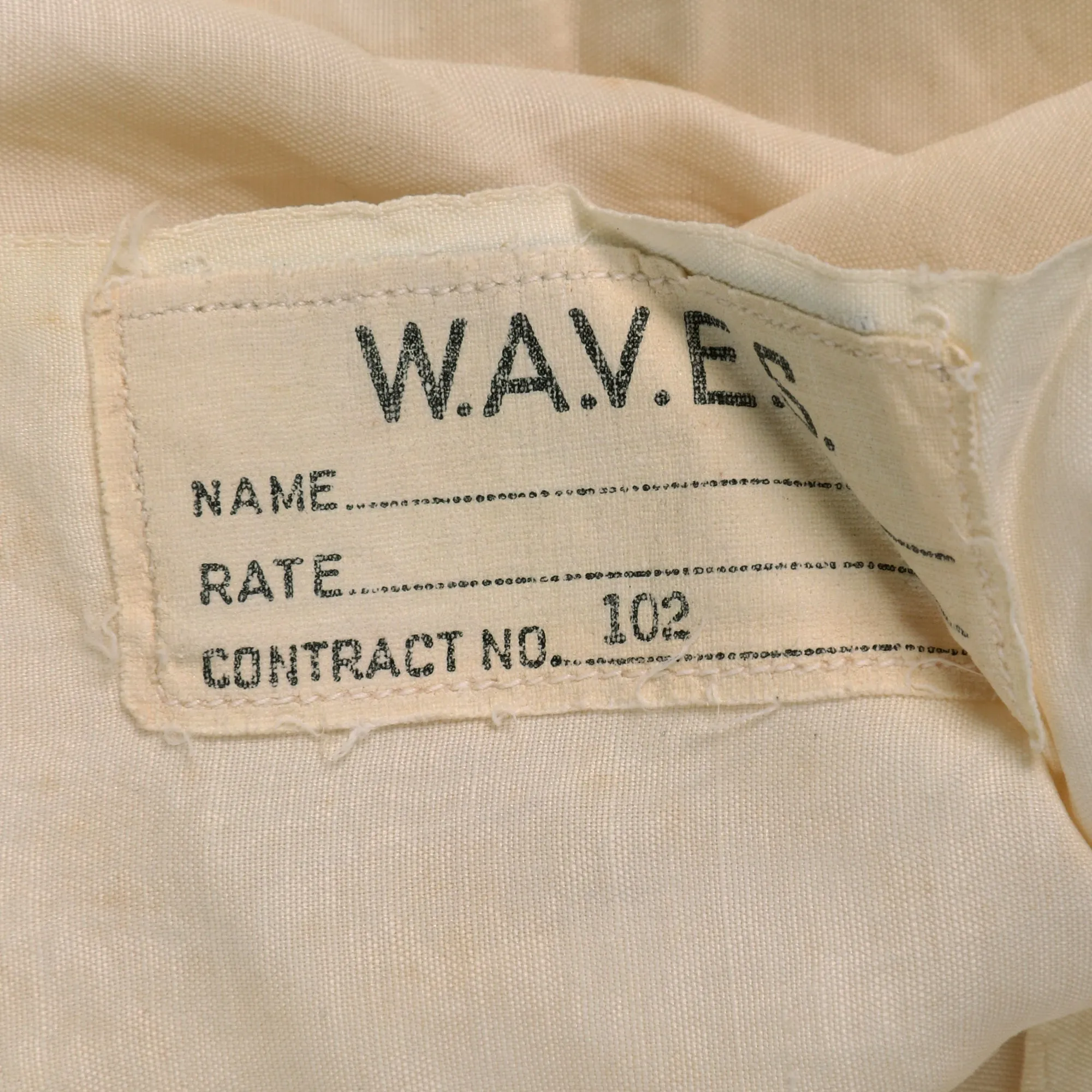 Original U.S. WWII Named W.A.V.E.S. Grouping with Rare Undershirt - Mary C. Hibbert