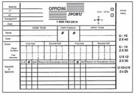 OSI Soccer Report Forms