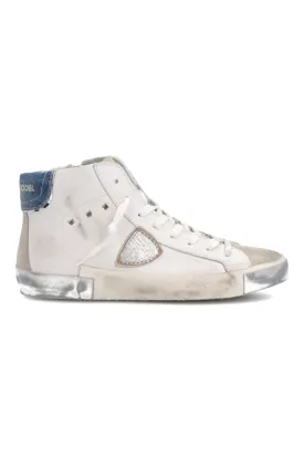 PRSX High Veau Denim Blanc