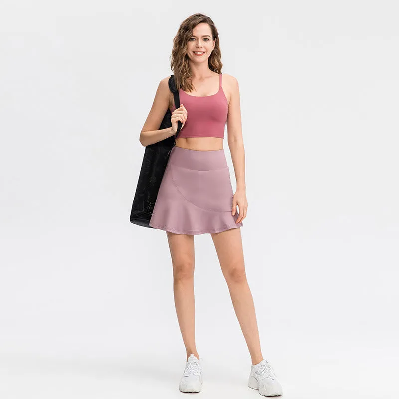 Sidiou Group Anniou Women's Sports Shorts Fitness Skirts Outdoor Running Training Yoga Dress Tennis Golf Skirt With Phone Pocket