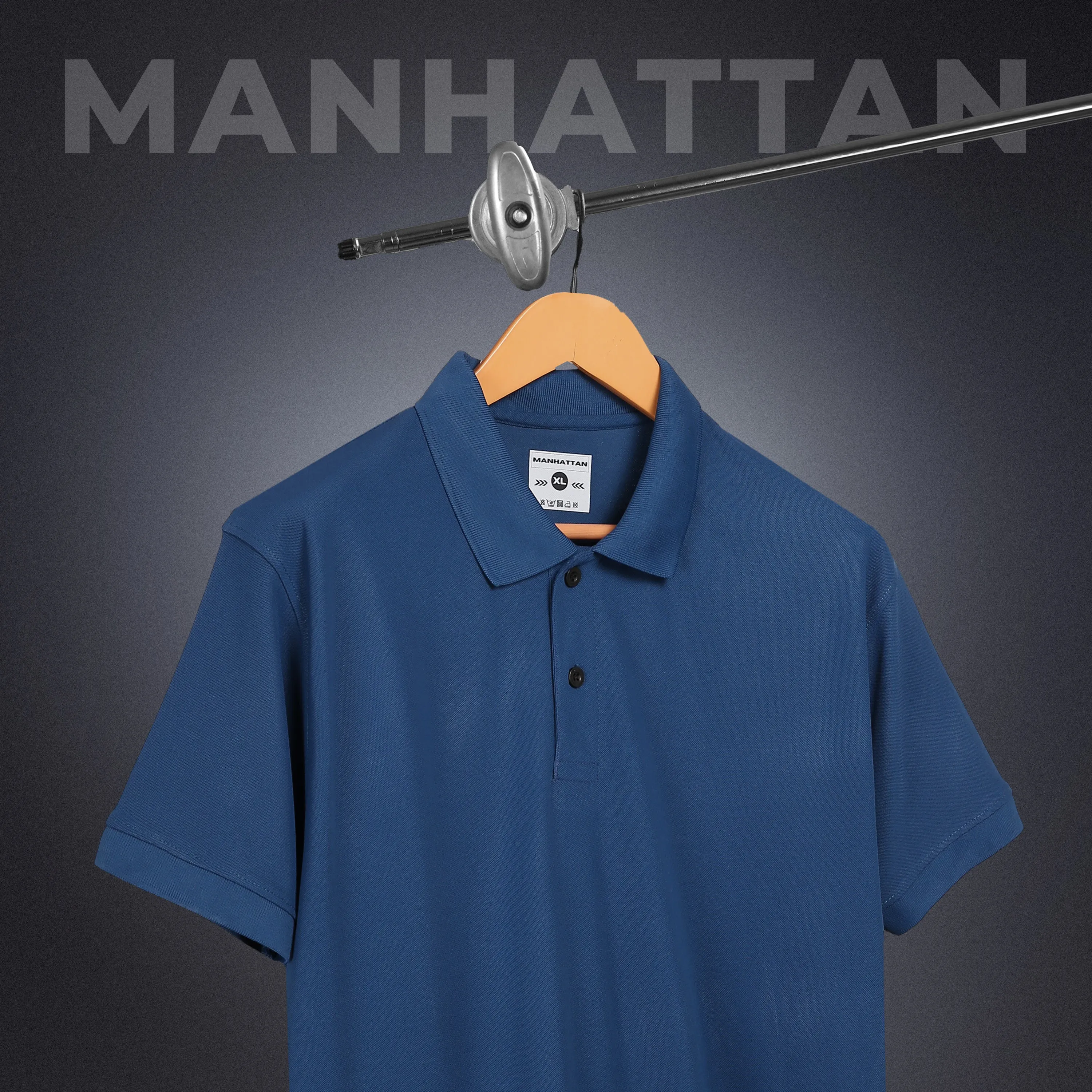 Sports Dry Fit Dark Blue Polo T Shirts (Micro Polyester)