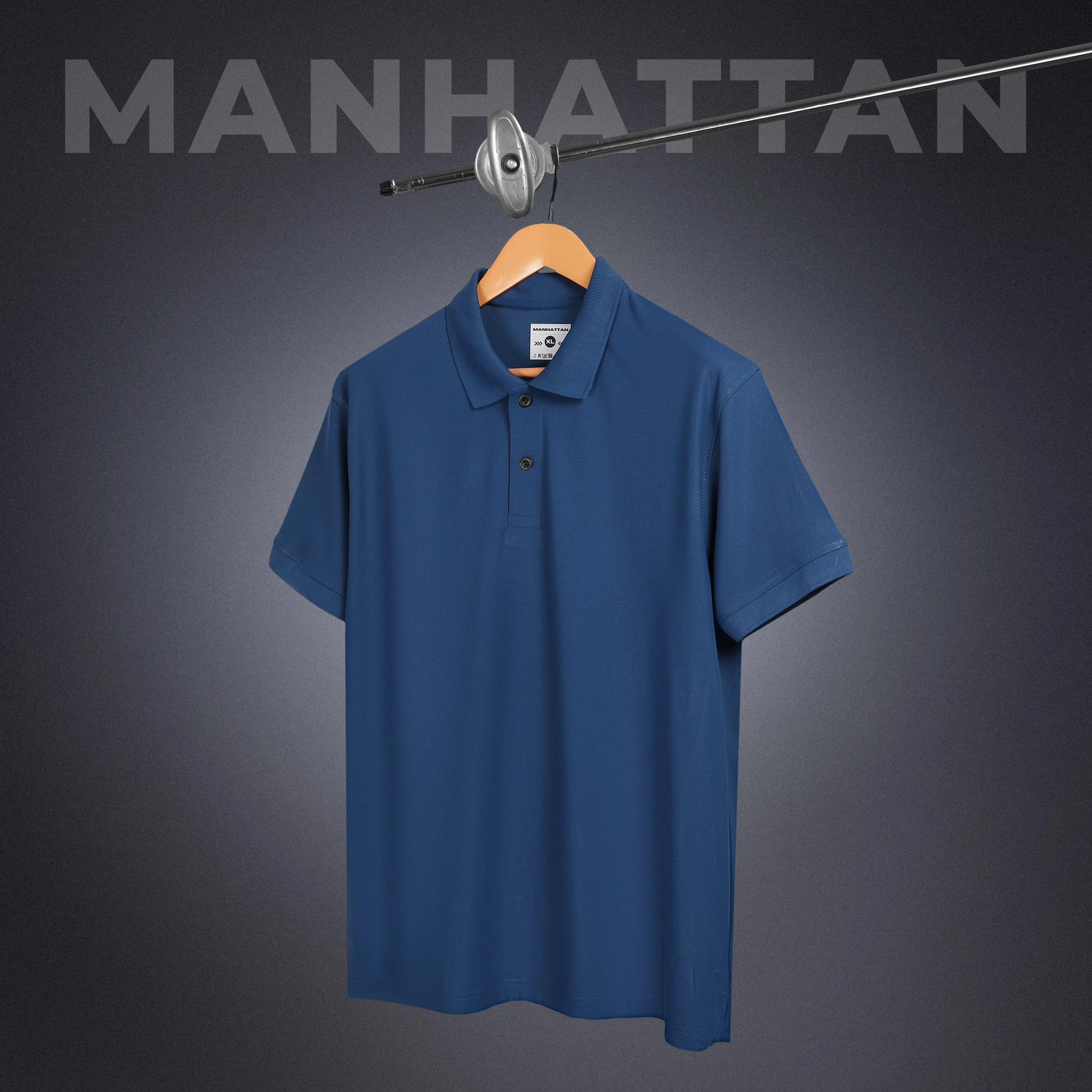 Sports Dry Fit Dark Blue Polo T Shirts (Micro Polyester)