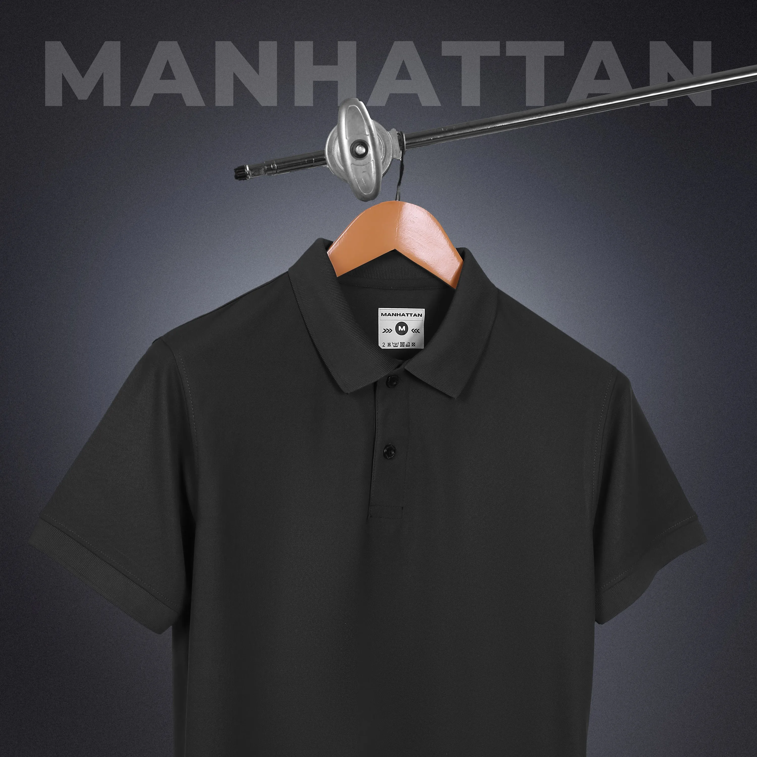 Sports Dry Fit Dark Grey Polo T Shirts (Micro Polyester)