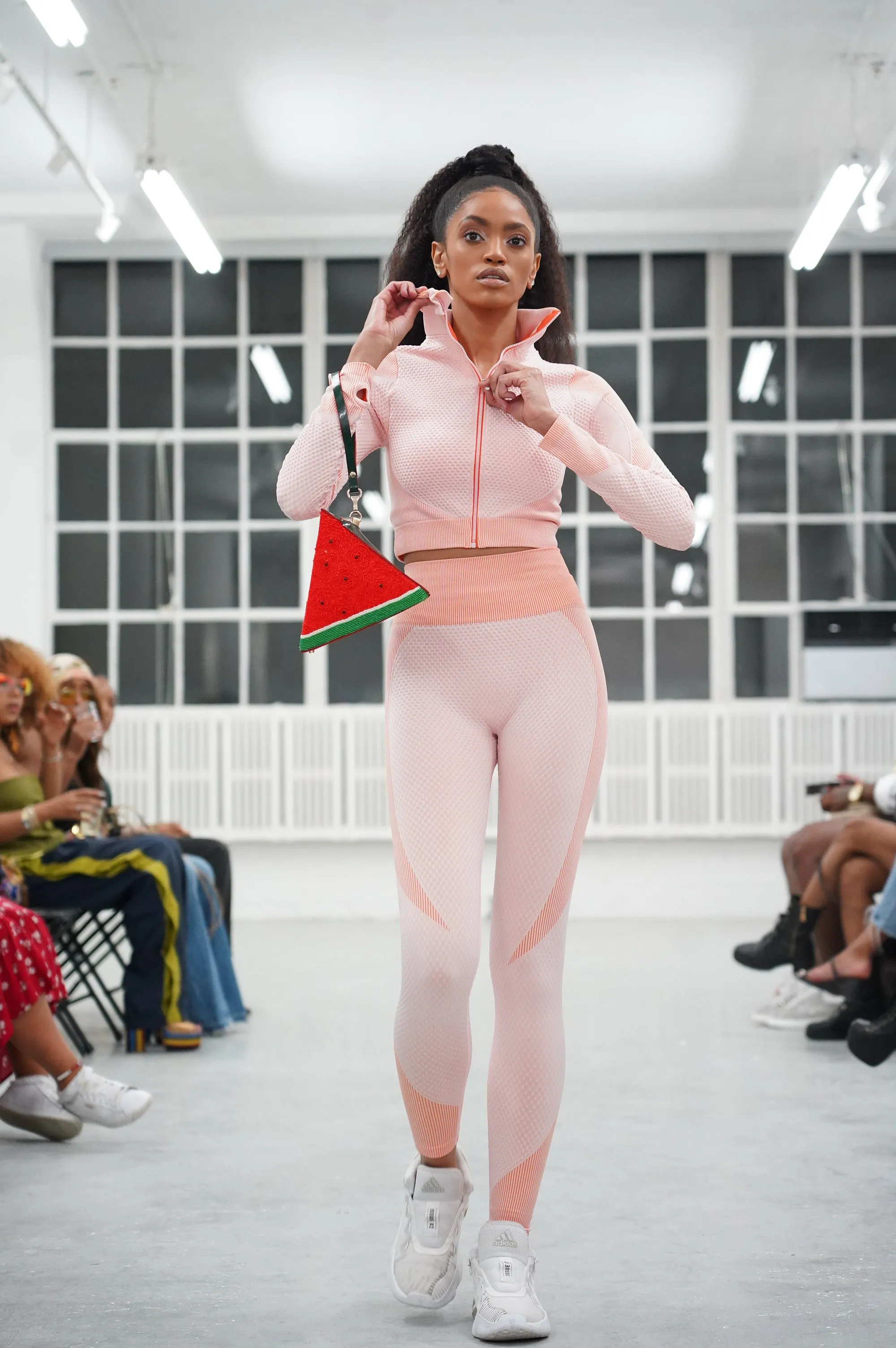 Trois Pink Seamless Sports Jacket