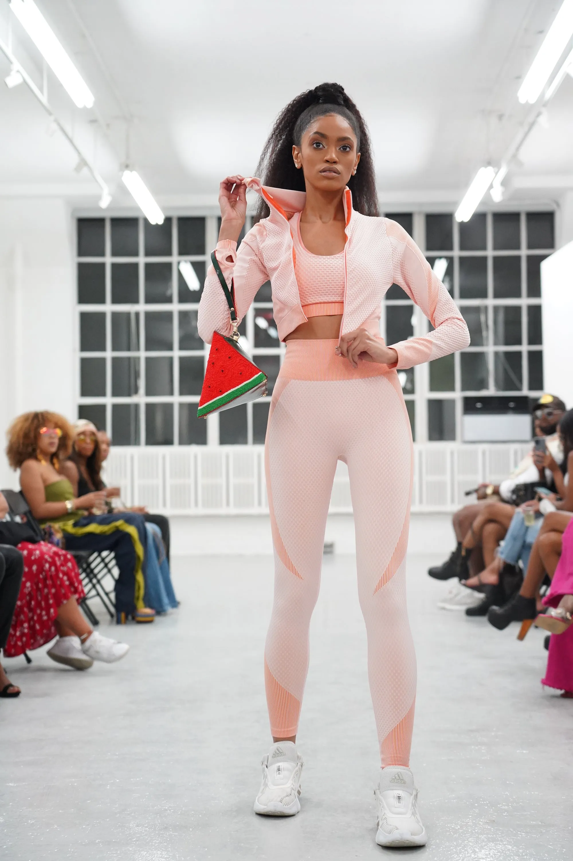 Trois Pink Seamless Sports Jacket