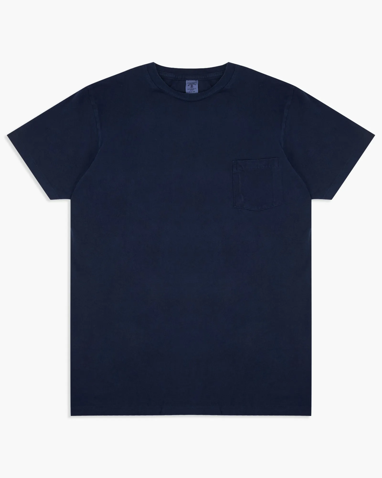 Velva Sheen Natural Indigo Dye Pocket Tee - Blue Indigo