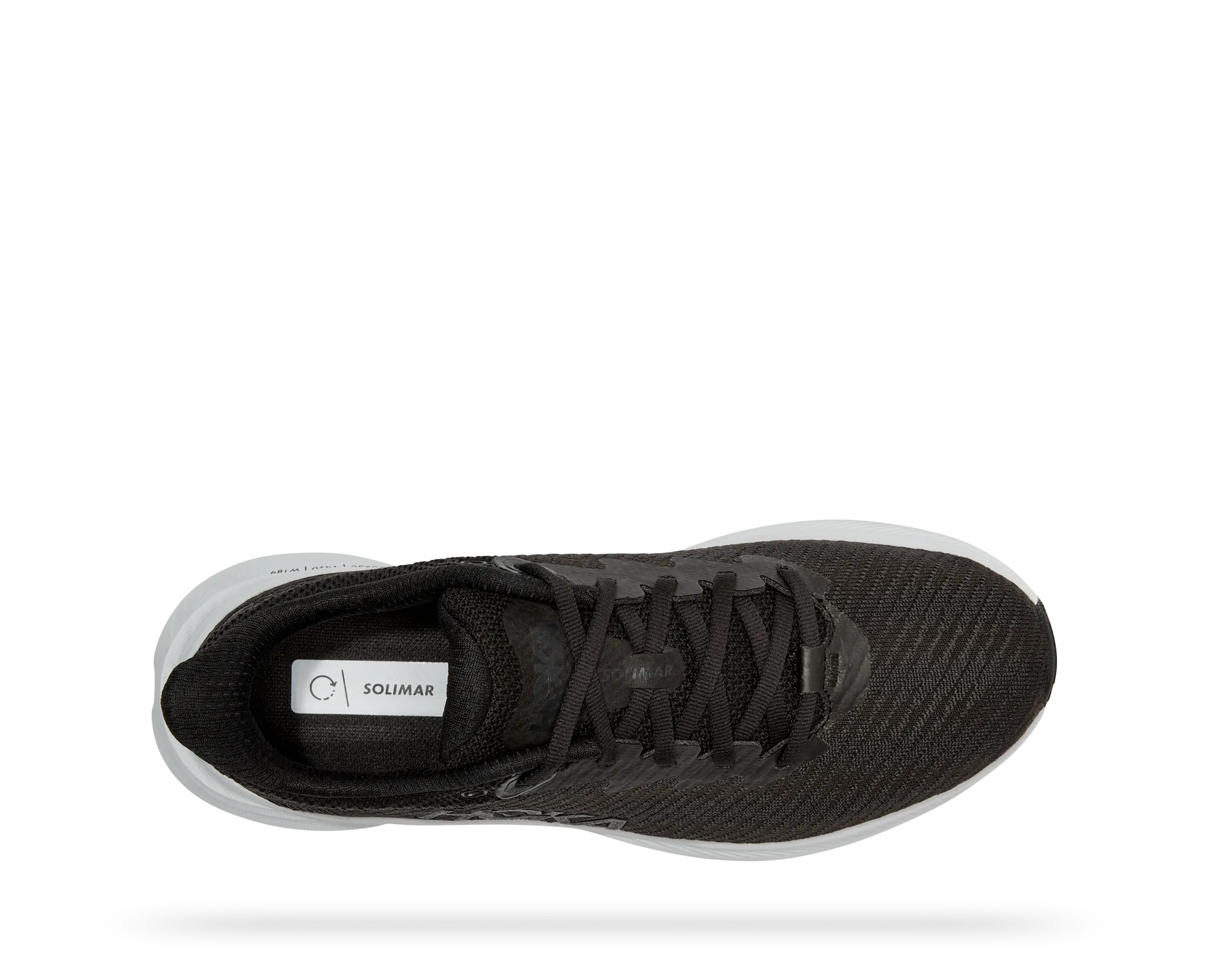 Women's Hoka Solimar Color: Black / White (WIDE WIDTH)