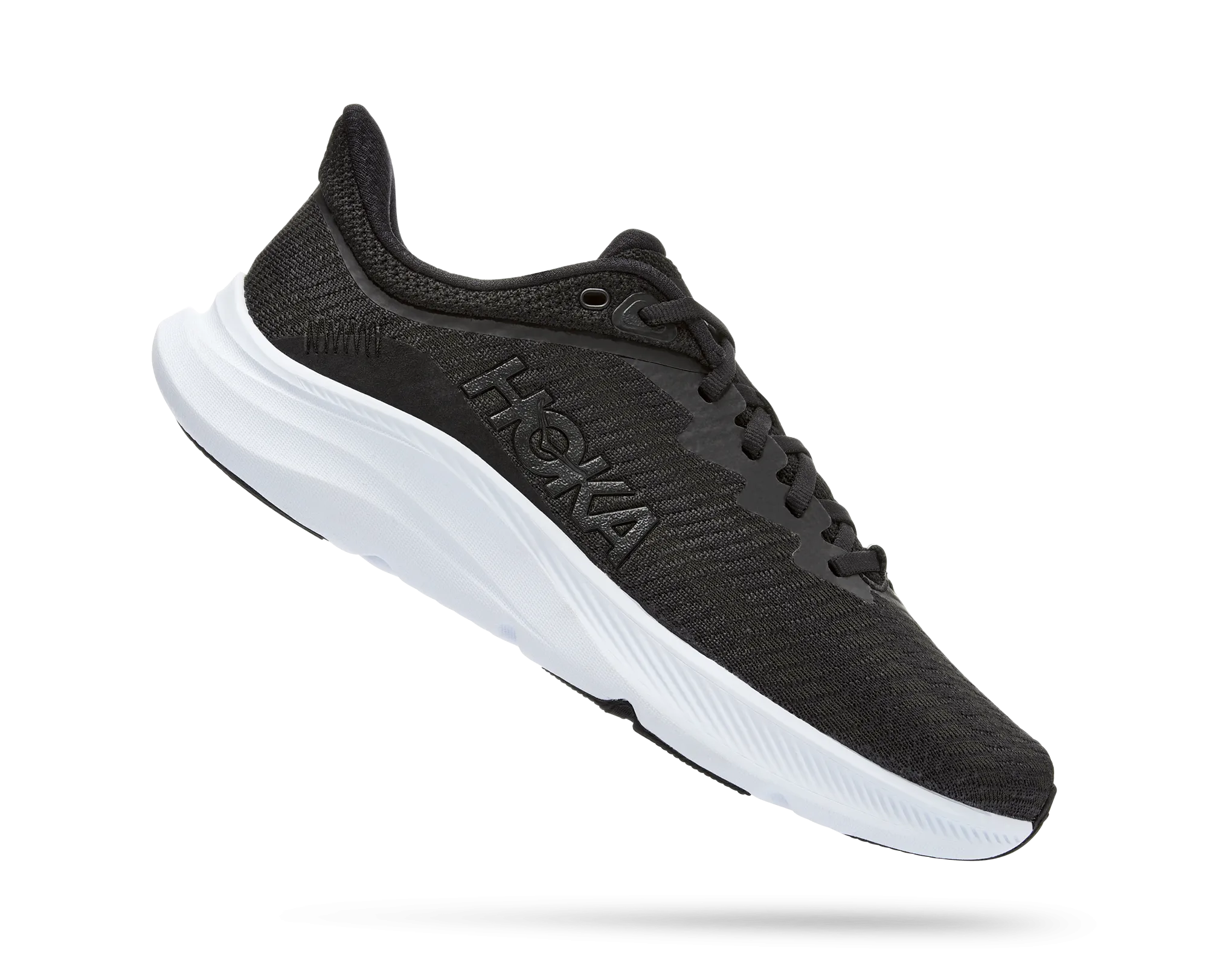 Women's Hoka Solimar Color: Black / White (WIDE WIDTH)
