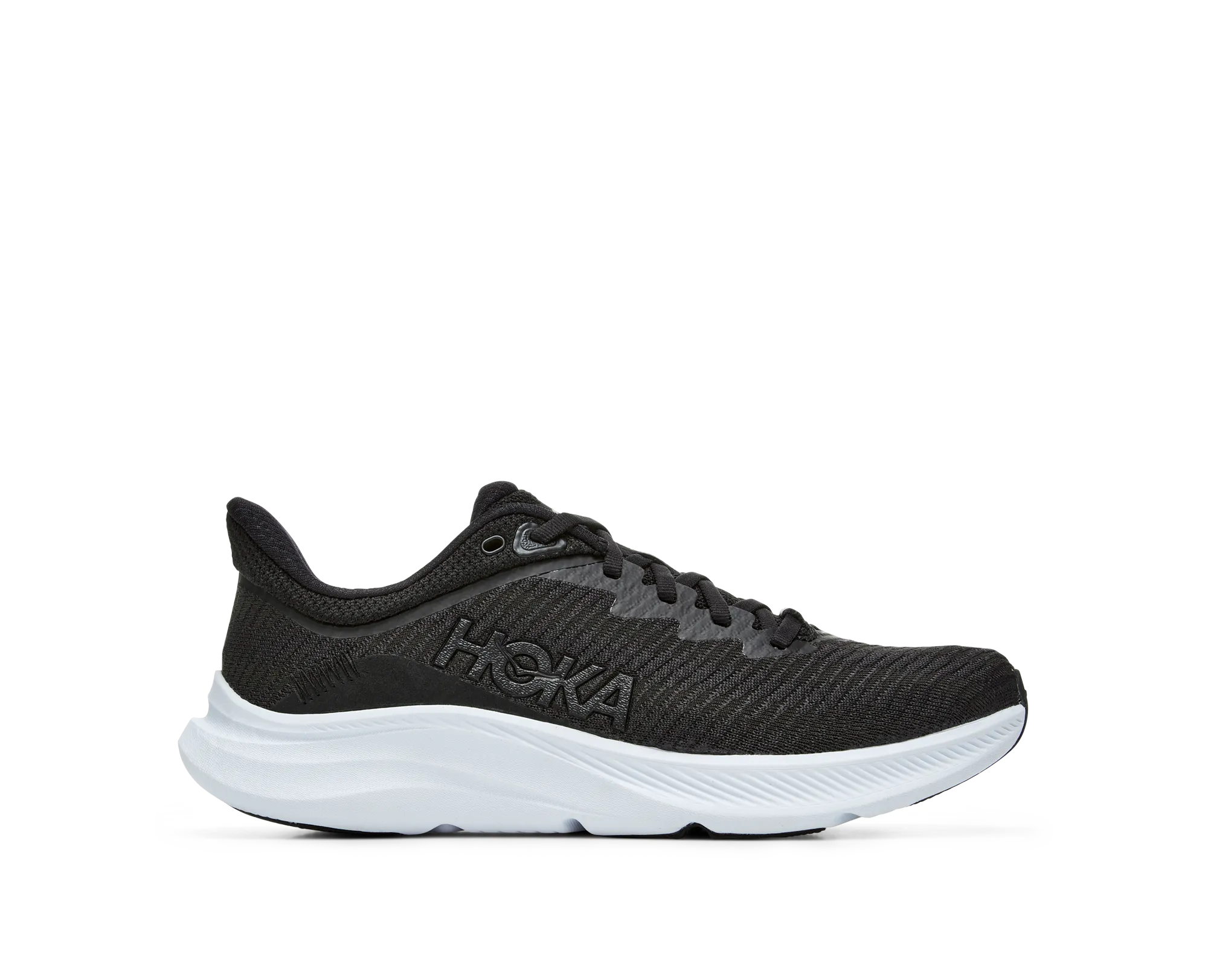 Women's Hoka Solimar Color: Black / White (WIDE WIDTH)