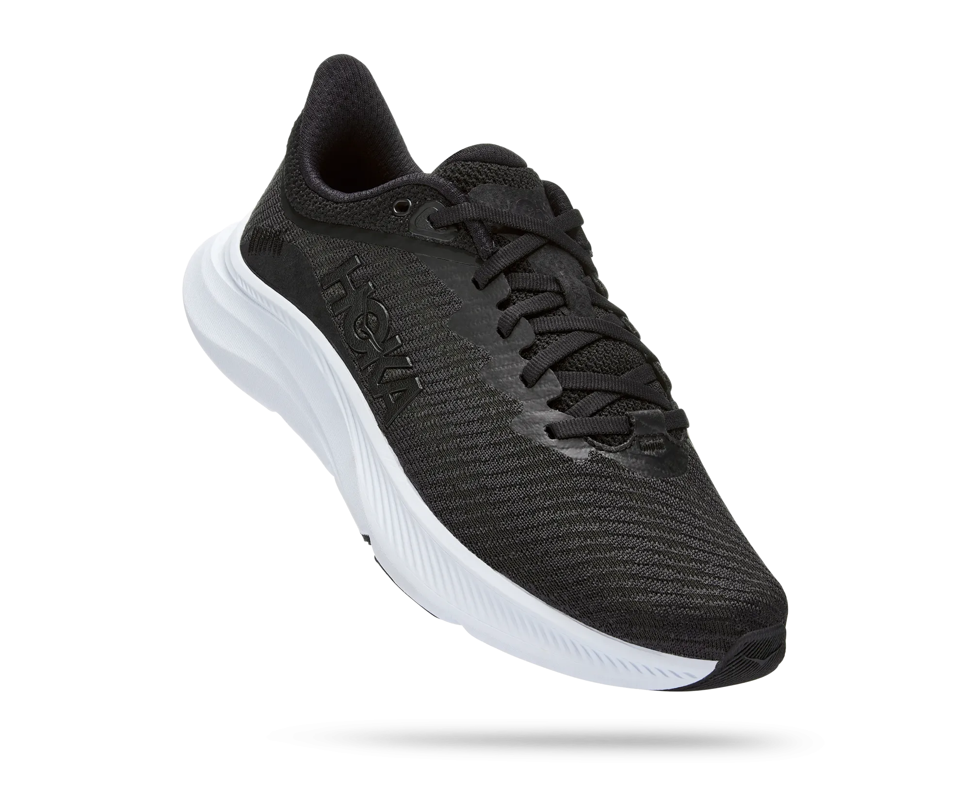 Women's Hoka Solimar Color: Black / White (WIDE WIDTH)