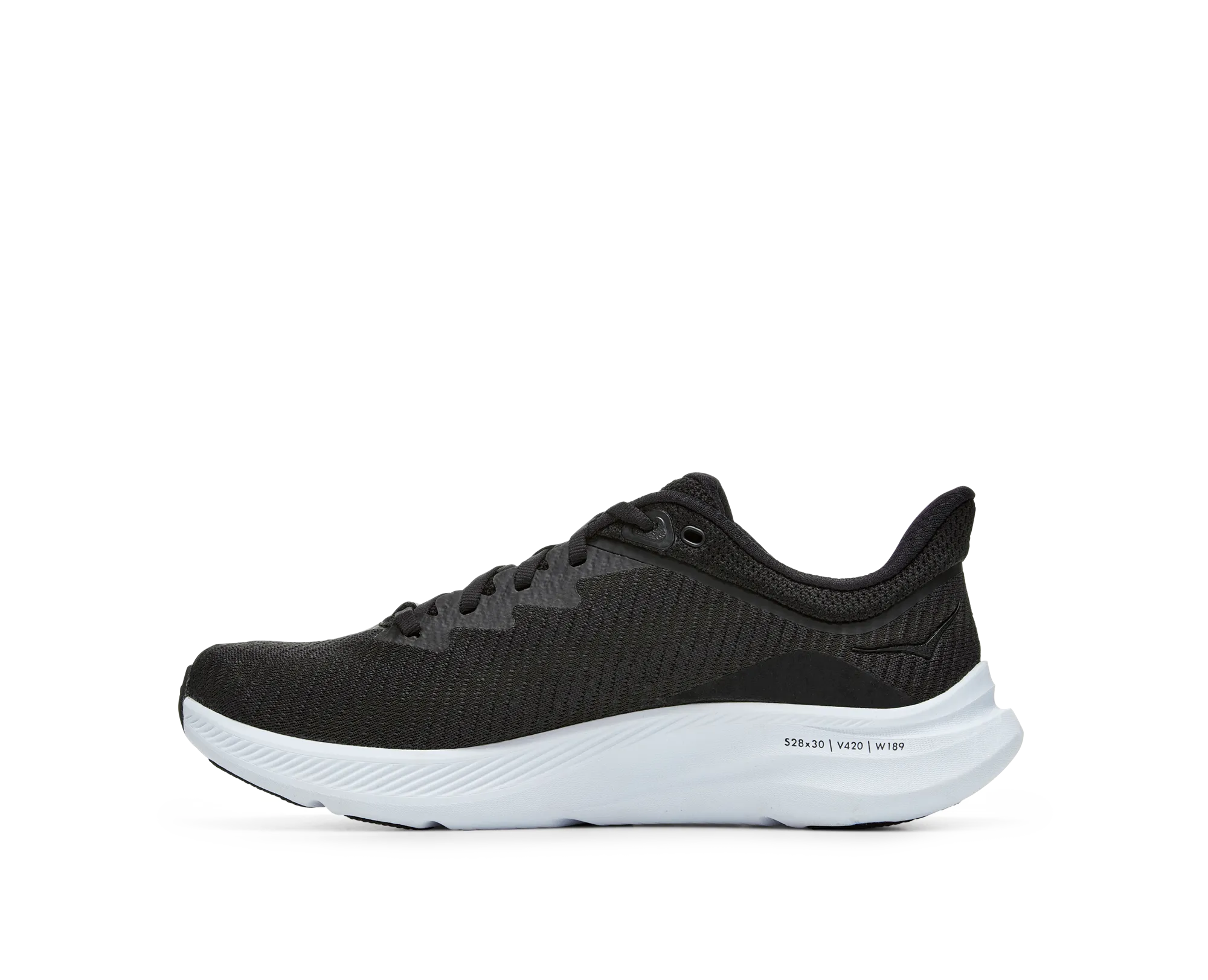 Women's Hoka Solimar Color: Black / White (WIDE WIDTH)